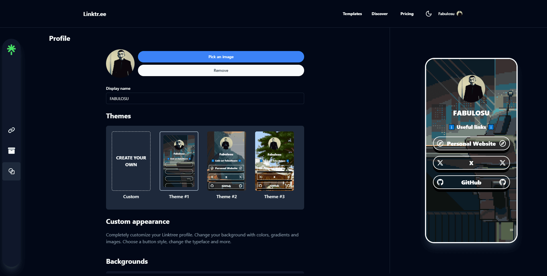 Linktr.ee Clone screenshot 5