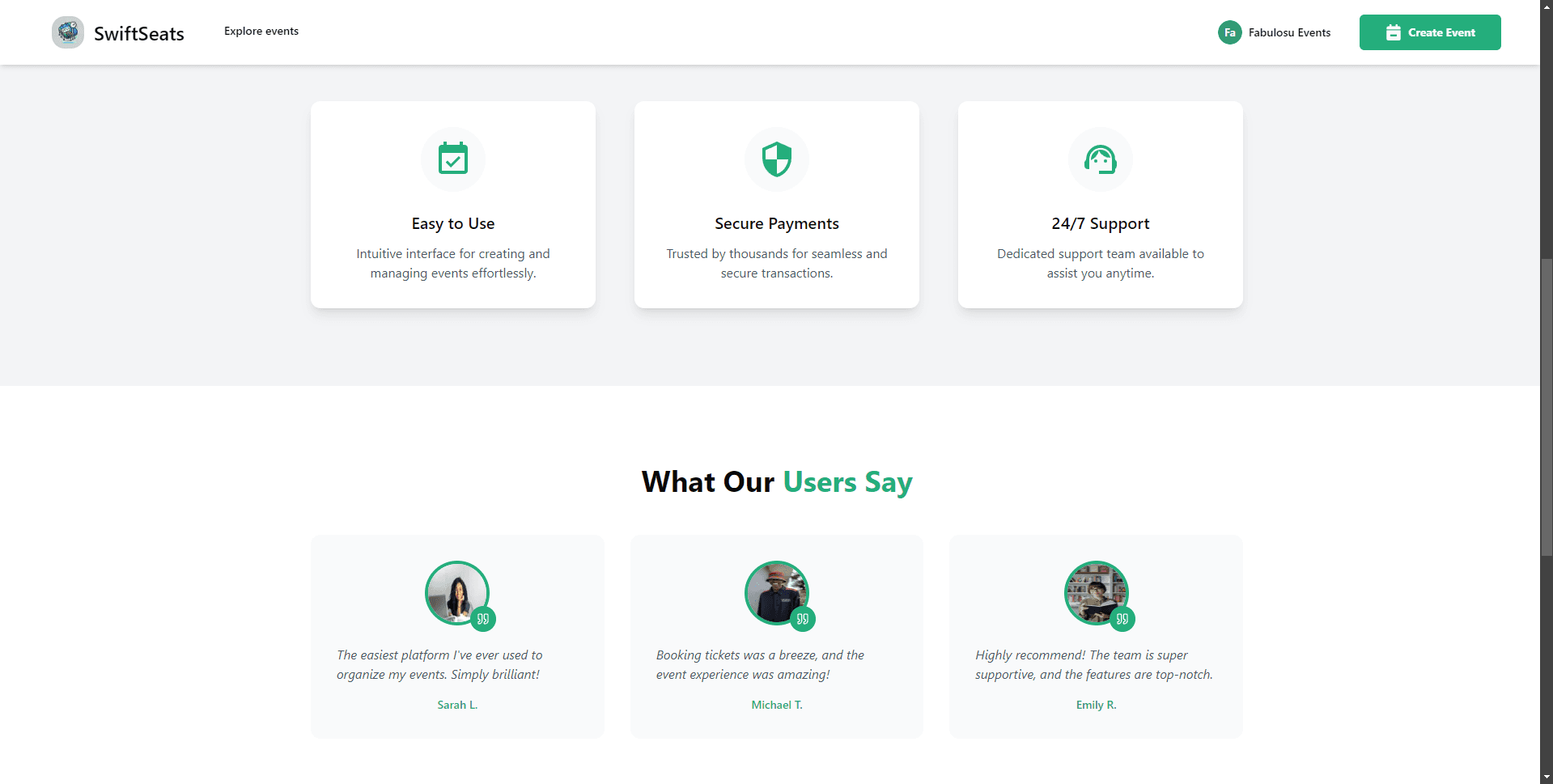 SwiftSeats screenshot 2